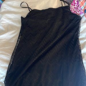Black lace dress